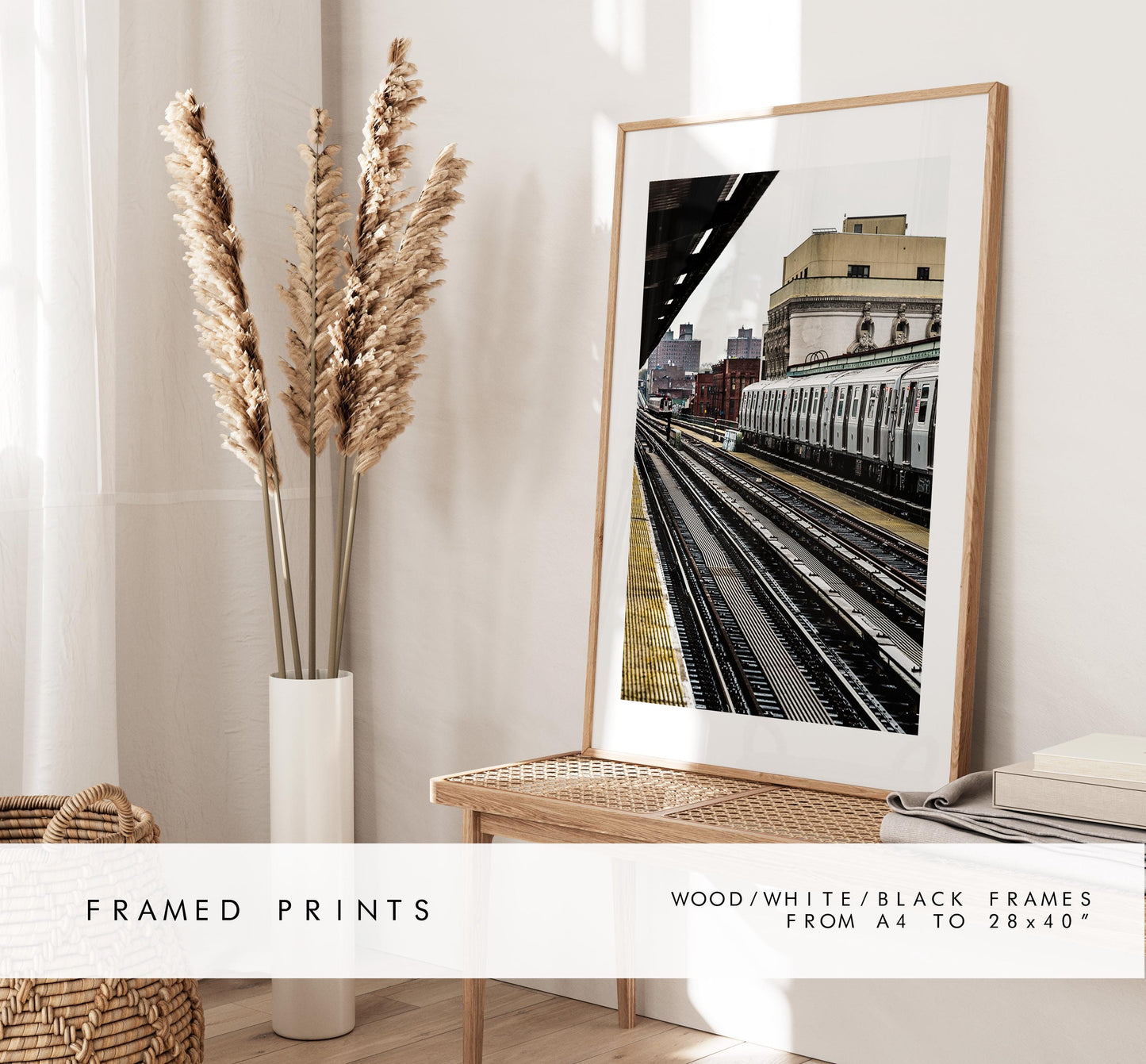 NYC Train Print - New York Print - New York Subway - Subway Train - New York City Subway - Brookyln - Brooklyn Poster - Industrial - Colour