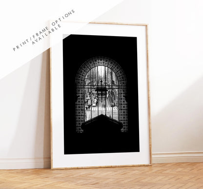 NYC Library - New York Print - Minimalist Print - Minimalist Photography Print - Black and White Photography - Manhattan - NYC Library