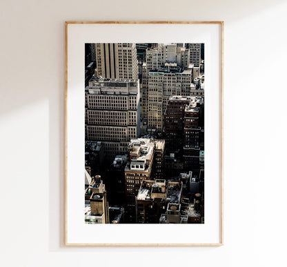 Manhattan Print - New York City Photography Print - New York Buildings - New York Apartments - Poster - Print - Artwork - Abstract