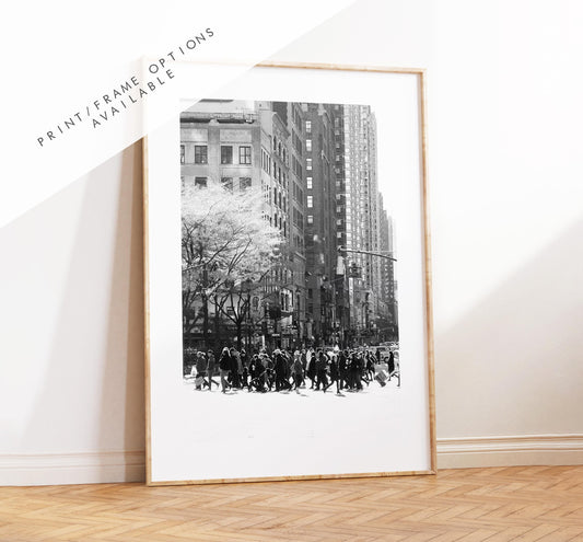 New York Black and White Minimalist Print  - Fine Art Photography Print - New York Photography - Manhattan - NYC - People - Street - Art