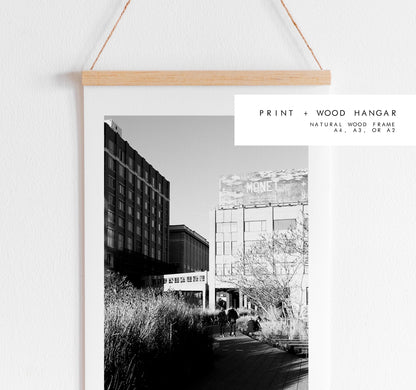 High Line Print - New York Skyline Print - Black and White Photography - New York City Print - Artwork - Poster  - Minimalist  - Chelsea