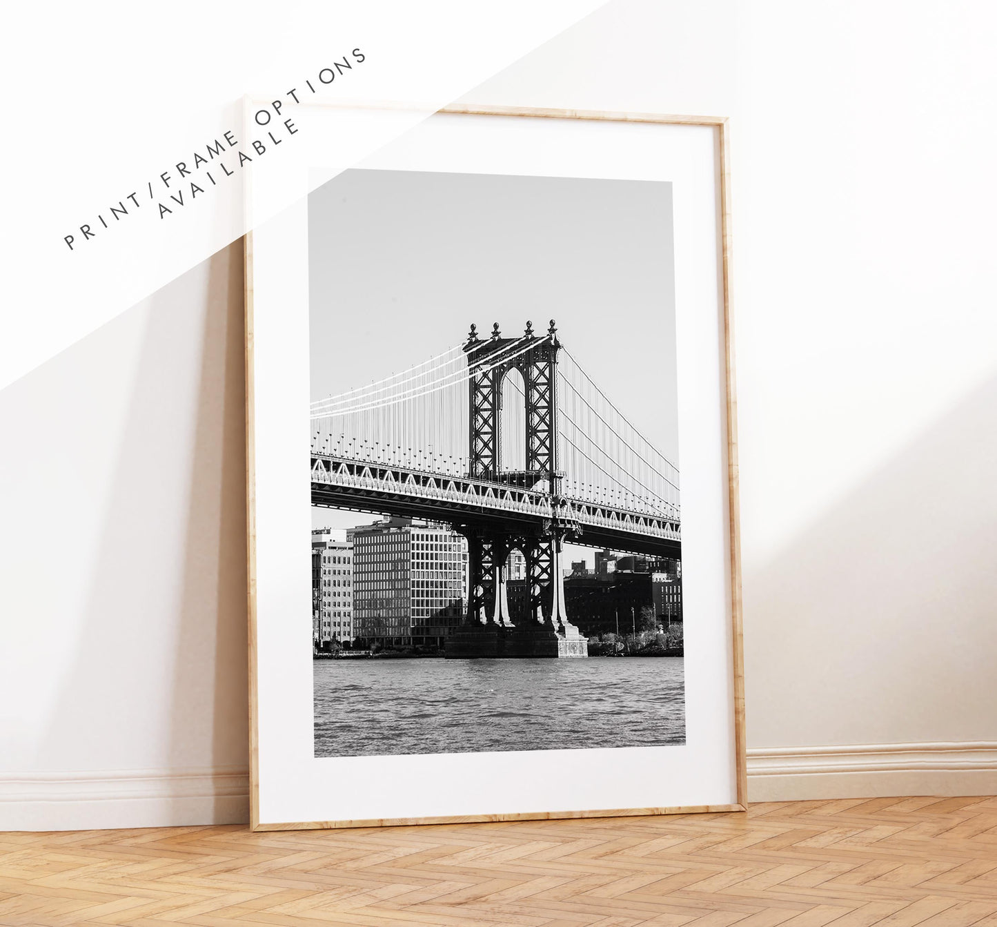 Manhattan Bridge - NYC Photography Print - New York City - Prints or Framed Prints available - Black and White Photography