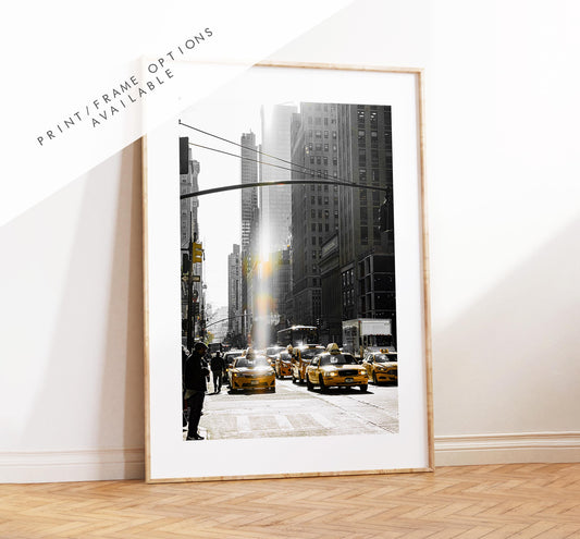 New York Taxi Print - NYC Photography Print - New York City - Prints or Framed Prints available - New York City Wall Art