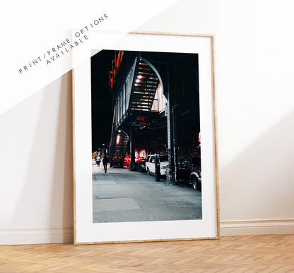 Brooklyn Print - Under the Tracks  - New York Print - Fine Art Photography Print - New York Photography  - NYC Poster  - Urban Photography