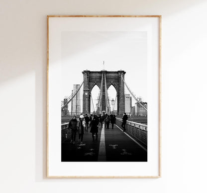 Brooklyn Bridge - New York - Fine Art Photography Print - New York Photography - Travel - Black and White - New York Print  - NYC