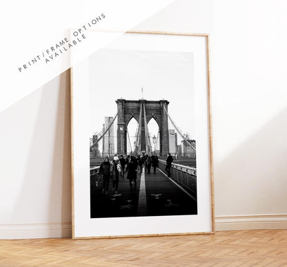 Brooklyn Bridge - New York - Fine Art Photography Print - New York Photography - Travel - Black and White - New York Print  - NYC