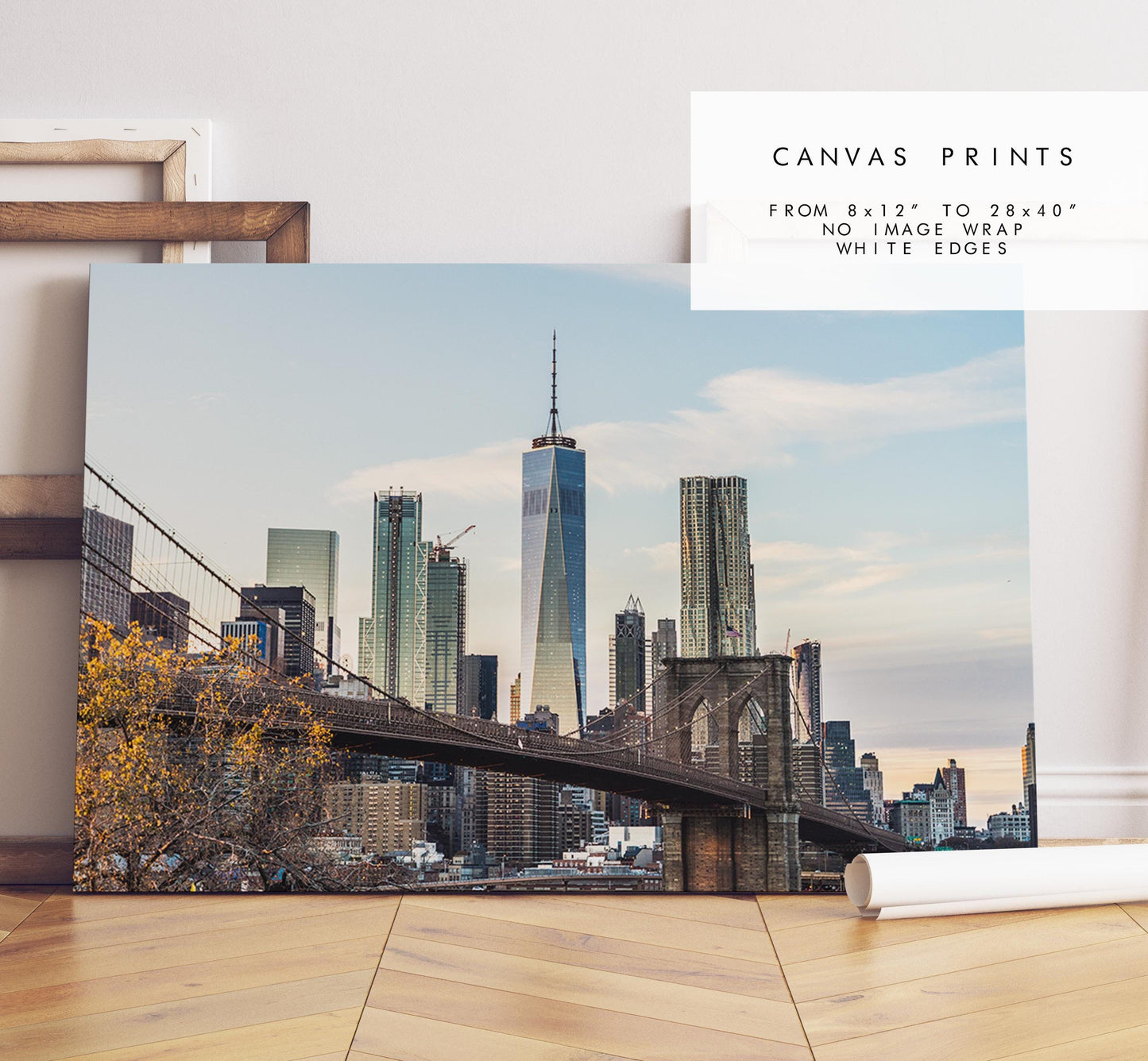 New York Print - New York Skyline - Manhattan Skyline - New York City Print - Poster - Artwork - Autumn - Fall - Neutral - Minimalist - Fall