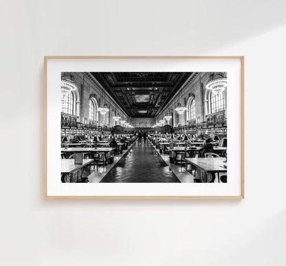 Rose Reading Room - New York - Fine Art Photography Print - New York Photography - Black and White Photography - New York Print  - Library