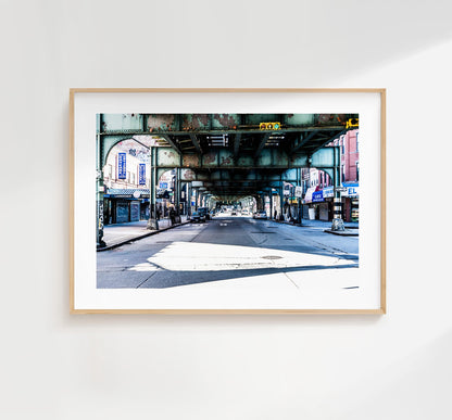 Brooklyn Print - Under the Tracks  - New York Print - Fine Art Photography Print - New York Photography  - NYC Poster  - Urban Photography