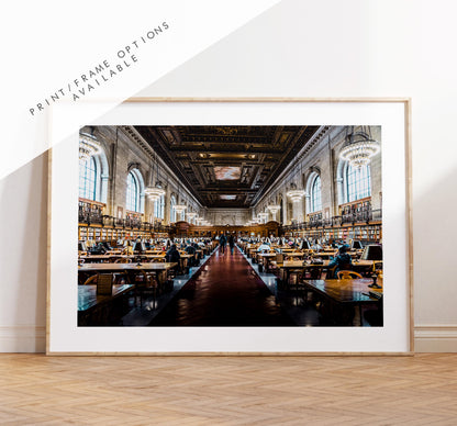 Rose Reading Room Print - NYC Photography Print - New York City - Prints or Framed Prints available - New York City Wall Art - Landscape