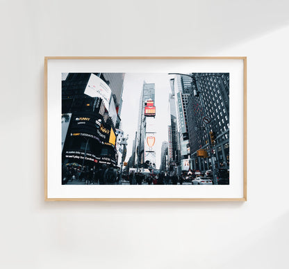 Time Square Print - NYC Photography Print - New York City - Prints or Framed Prints available - New York City Wall Art - Landscape