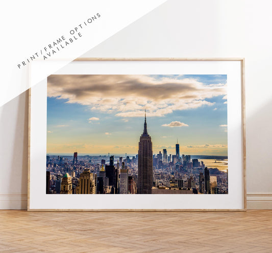 New York Skyline Print - NYC Photography Print - New York City - Prints or Framed Prints available - New York City Wall Art - Landscape