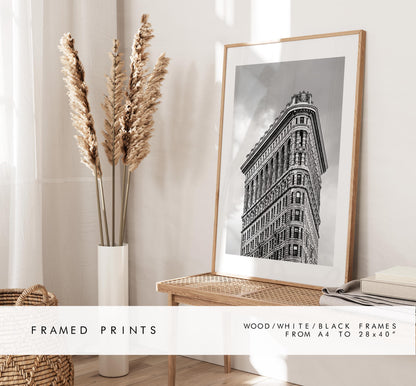 New York Black and White Print Set - Print Set of Three - Landmarks - Empire State Building - Chrysler Building - Flat Iron - NYC - Print