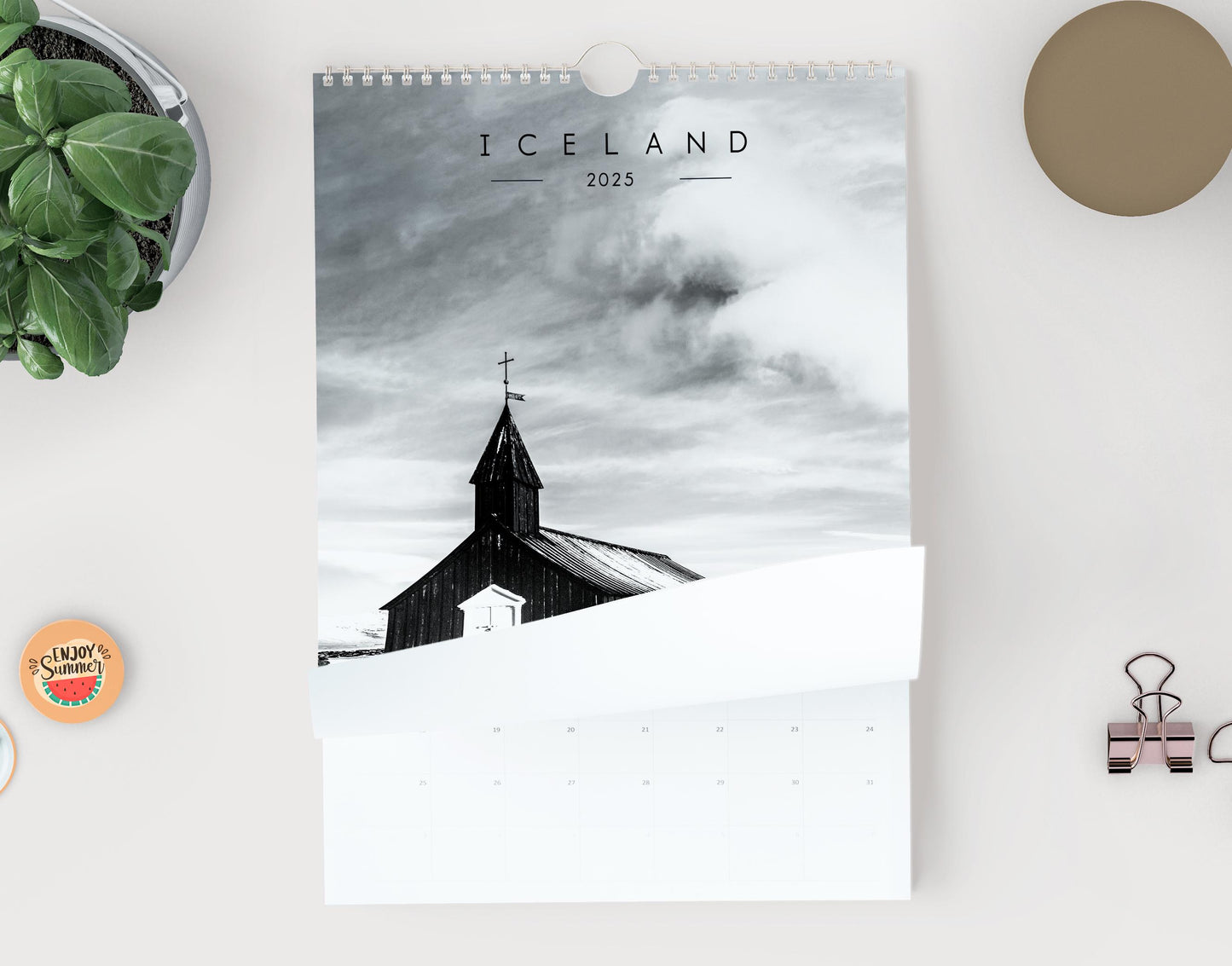 Iceland 2025 Calendar - A3 or A4 Wall Calendar - Iceland - Photography Calendar - Iceland Calendar - Calendar - 2025 Planner - Reykjavik