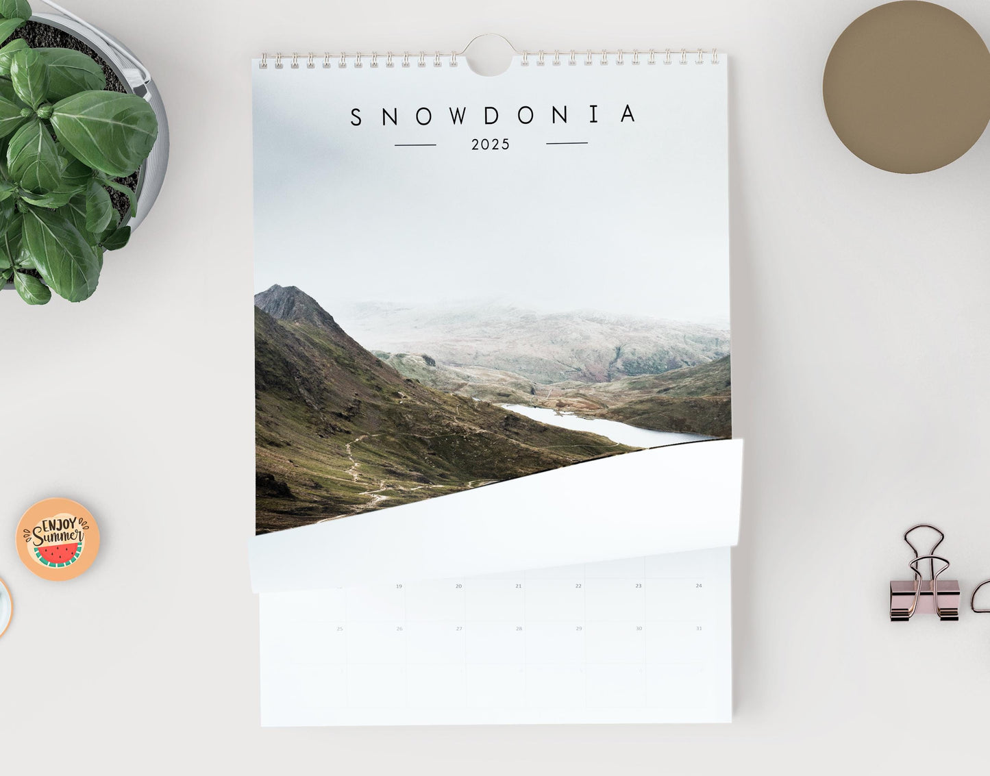 Snowdonia 2025 Calendar - A3 or A4 Wall Calendar - Snowdonia - Calendar - New Year - Snowdon Gift - 2025 Planner - Wales