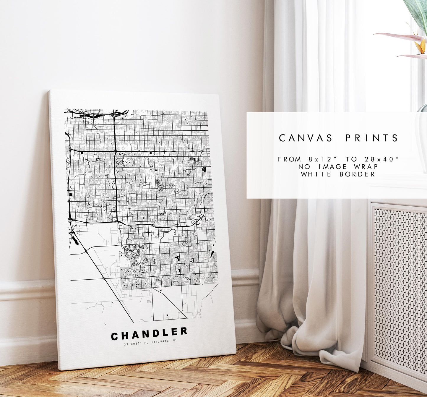 Chandler Map Print - City Map Poster - Map Art - USA City Maps - Chandler Print - Chandler Poster - Minimalist City Map - Arizona