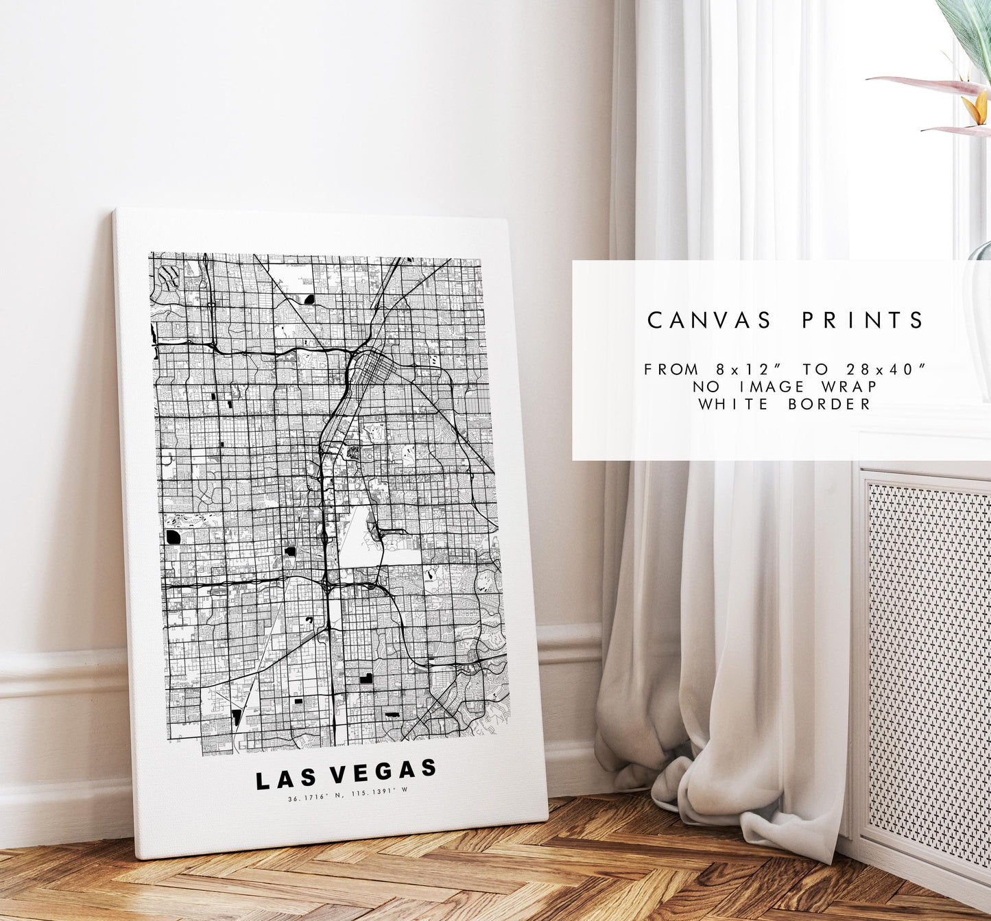 Las Vegas Map Print - City Map Poster - Map Art - USA City Maps - Las Vegas Print - Las Vegas Poster - Minimalist City Map - Nevada