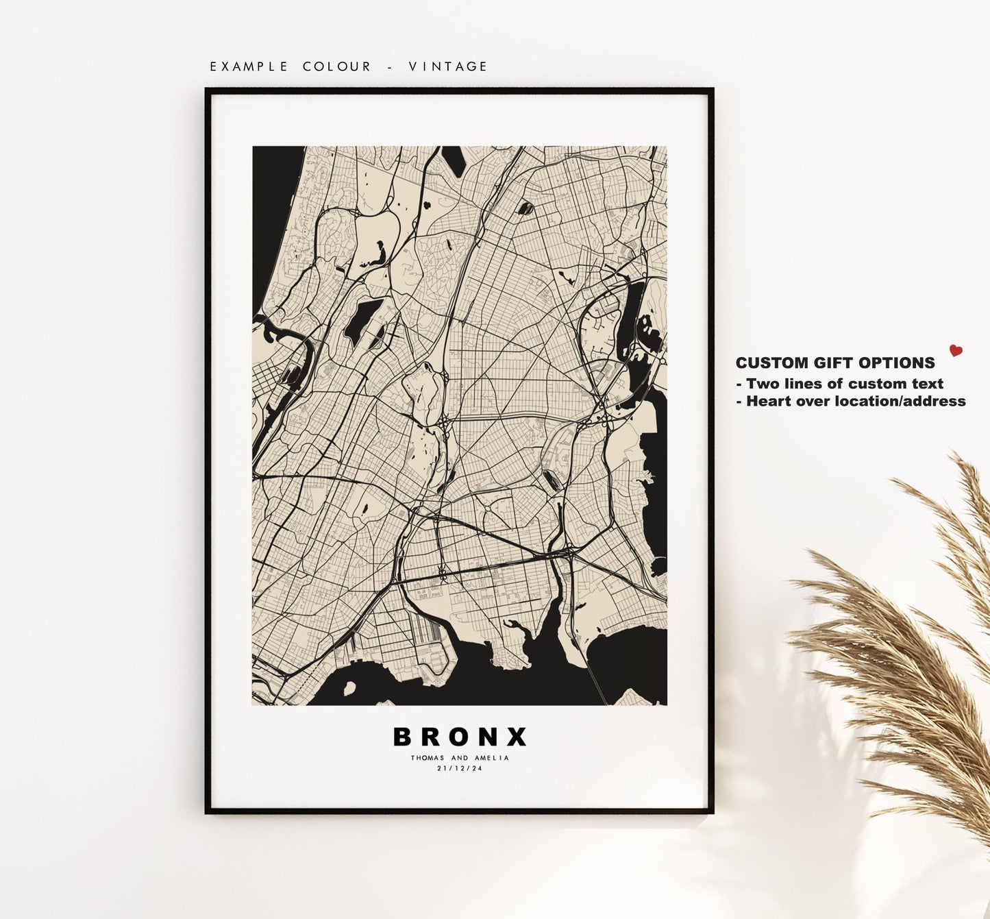 Bronx Map Print - City Map Poster - Map Art - USA City Maps - Bronx Print - Bronx Poster - Minimalist City Map - New York