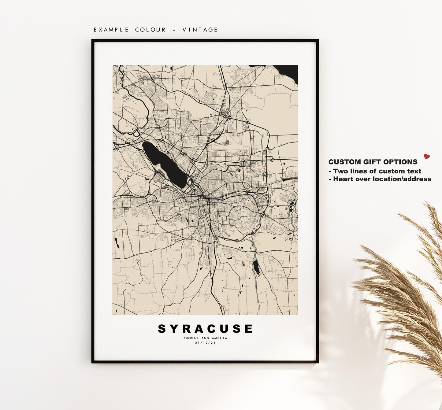 Syracuse Map Print - City Map Poster - Map Art - USA City Maps - Syracuse Print - Syracuse Poster - Minimalist City Map - New York