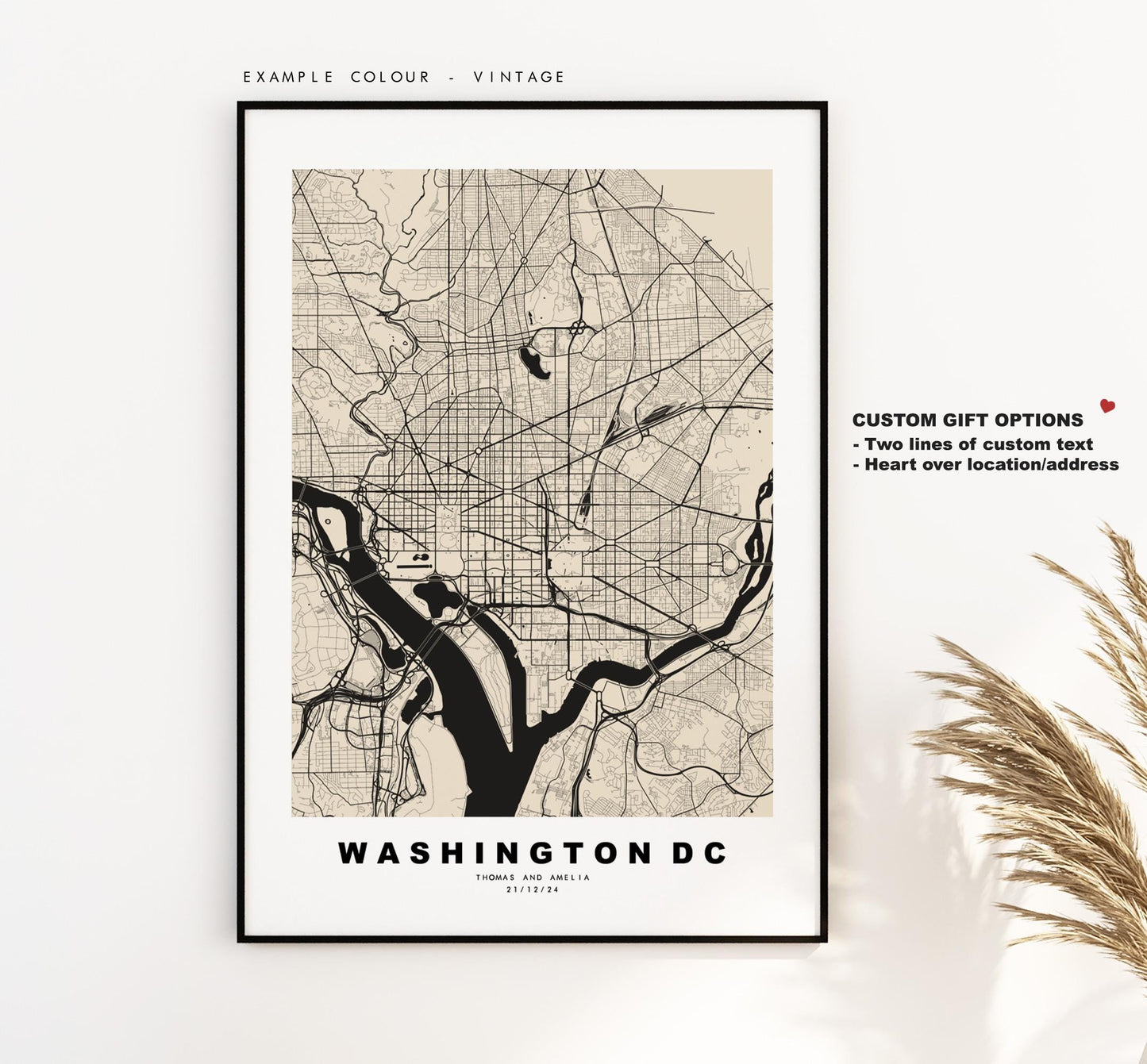 Washington DC Map Print - City Map Poster - Map Art - USA City Maps - Washington dc Print - Poster - Minimalist City Map - DC