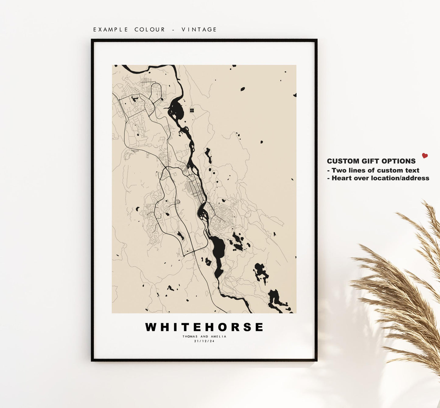 Whitehorse Map Print - City Map Poster - Map Art - Map Wall Art - Canada City Maps - Whitehorse Print -  Poster - Minimalist City Map