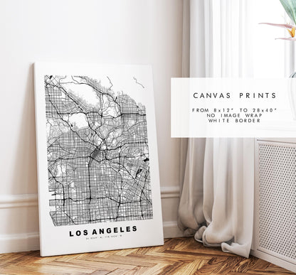 Los Angeles Map Print - City Map Poster - Map Art - USA City Maps - Los Angeles Print - LA Poster - Minimalist City Map - California