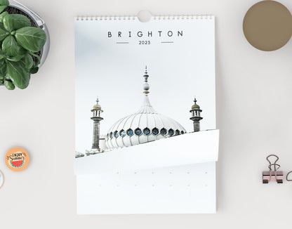 Brighton 2025 Calendar - A3 or A4 Wall Calendar - 2025 Calendar - Gift - New Year - Brighton Calendar - Planner - Brighton Gift