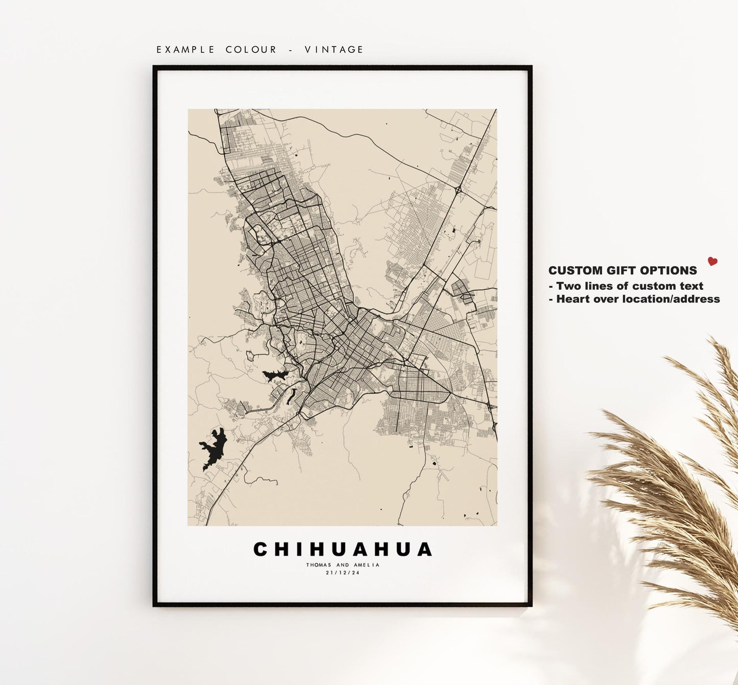 Chihuahua Map Print - City Map Poster - Map Art - Map Wall Art - Mexico City Maps - Chihuahua Print - Chihuahua Poster - Minimalist City Map