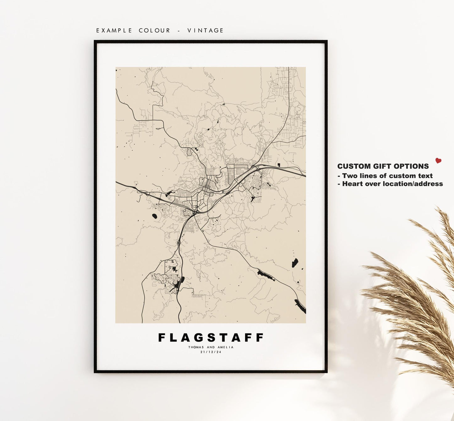 Flagstaff Map Print - City Map Poster - Map Art - USA City Maps - Flagstaff Print - Flagstaff Poster - Minimalist City Map - Arizona