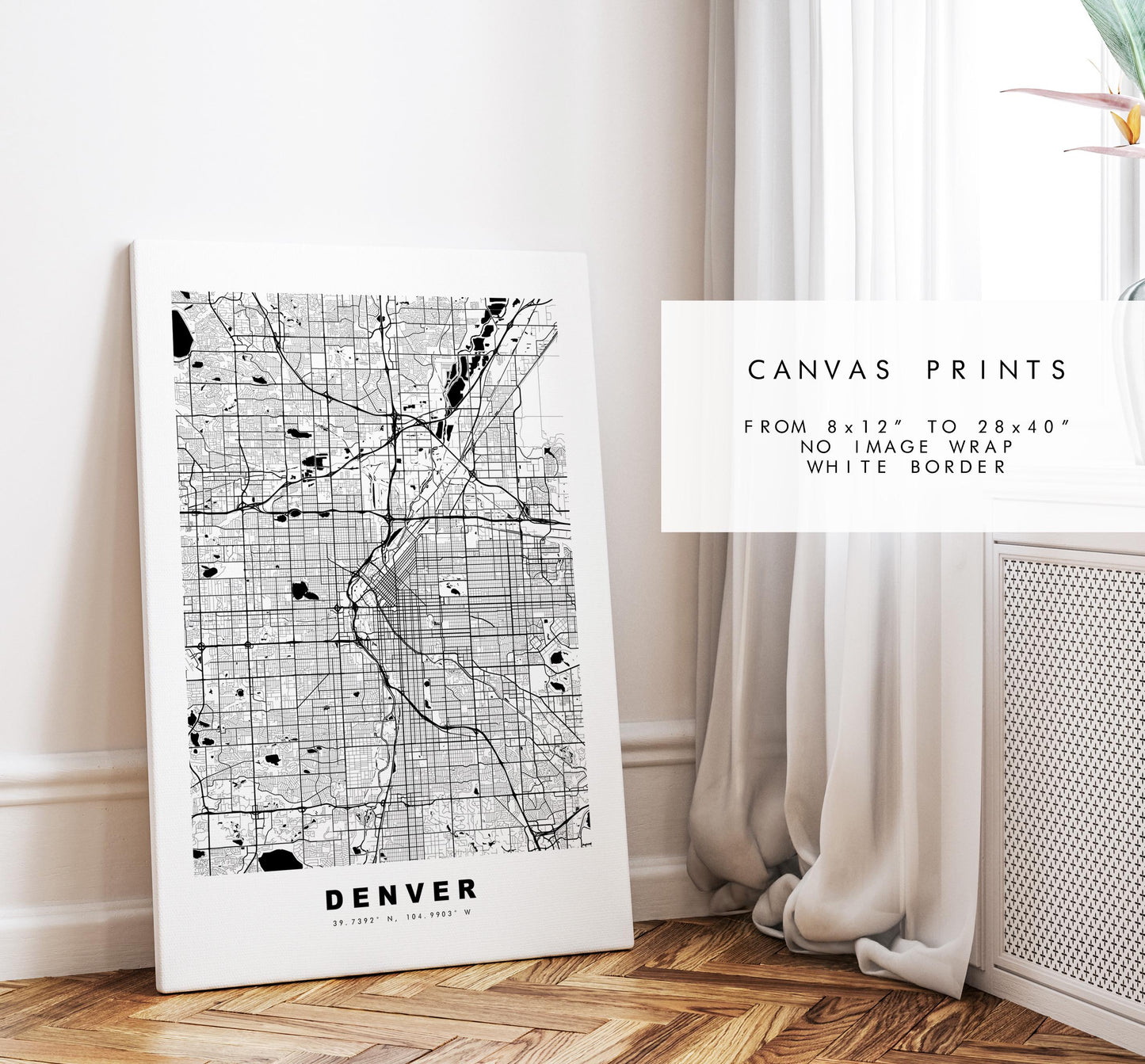 Denver Map Print - City Map Poster - Map Art - USA City Maps - Denver Print - Denver Poster - Minimalist City Map - Colorado