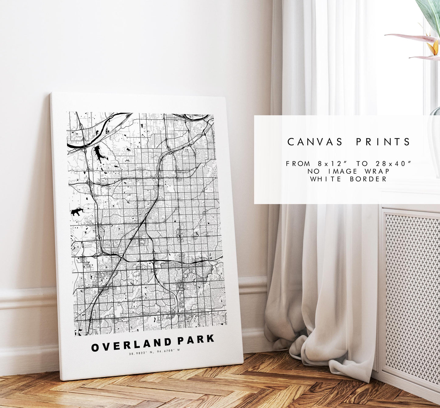 Overland Park Map Print - City Map Poster - Map Art - USA City Maps - Overland Park Print - Poster - Minimalist City Map - Kansas