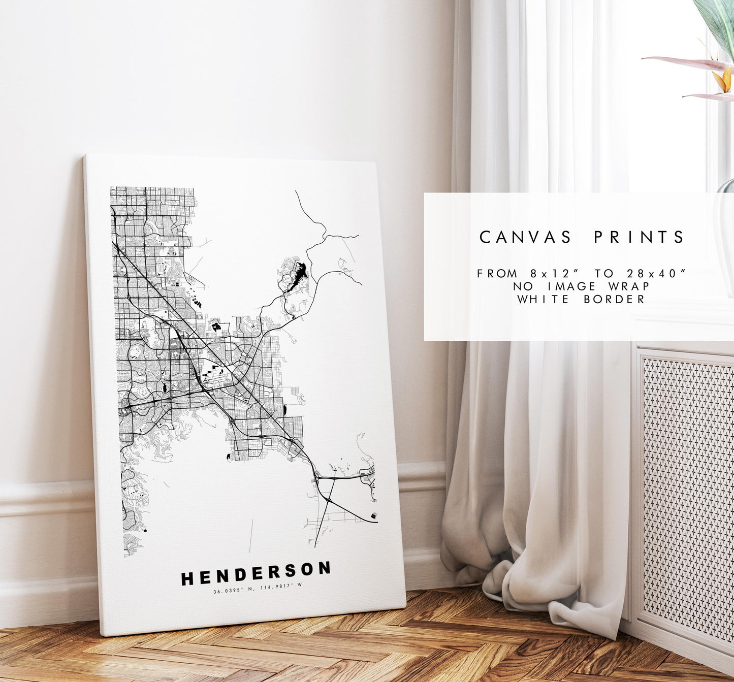 Henderson Map Print - City Map Poster - Map Art - USA City Maps - Henderson Print - Henderson Poster - Minimalist City Map - Nevada