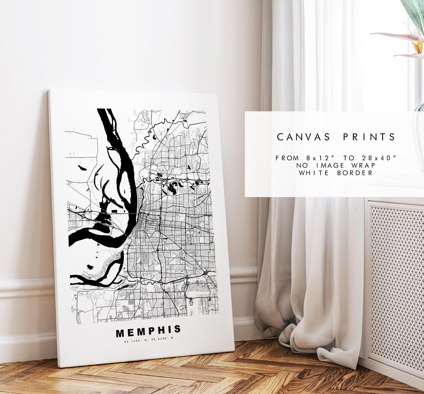 Memphis Map Print - City Map Poster - Map Art - USA City Maps - Memphis Print - Memphis Poster - Minimalist City Map - Tennessee