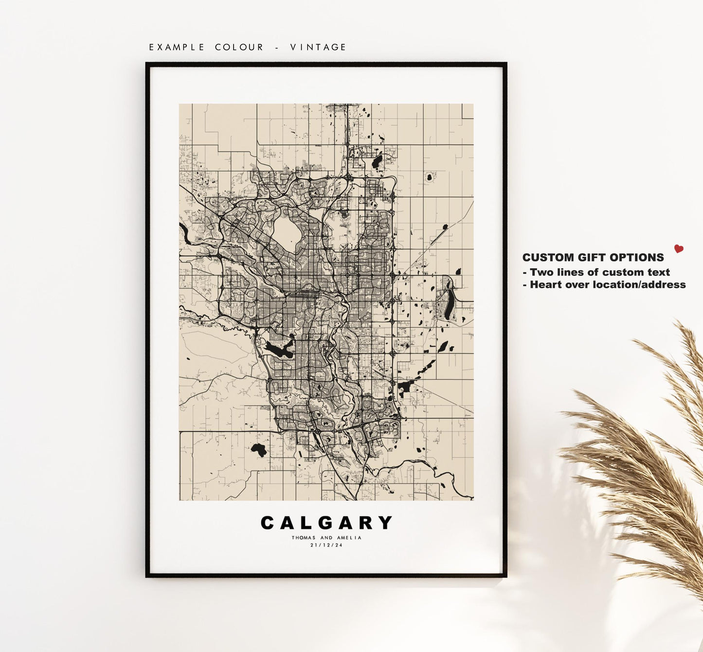 Calgary Map Print - City Map Poster - Map Art - Map Wall Art - Canada City Maps - Calgary Print - Calgary Poster - Minimalist City Map