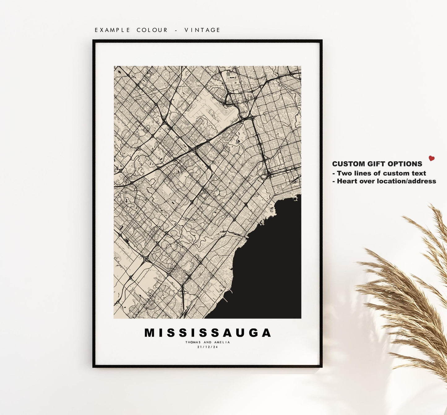 Mississauga Map Print - City Map Poster - Map Art - Map Wall Art - Canada City Maps - Mississauga Print - Poster - Minimalist City Map