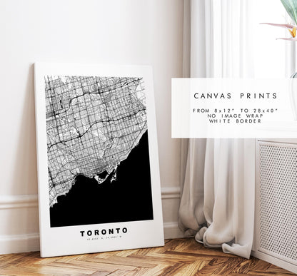 Toronto Map Print - City Map Poster - Map Art - Map Wall Art - Canada City Maps - Toronto Print - Toronto Poster - Minimalist City Map